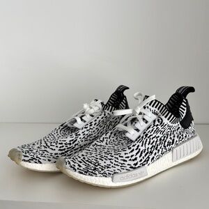 adidas NMD R1 Black and White Athletic Shoes